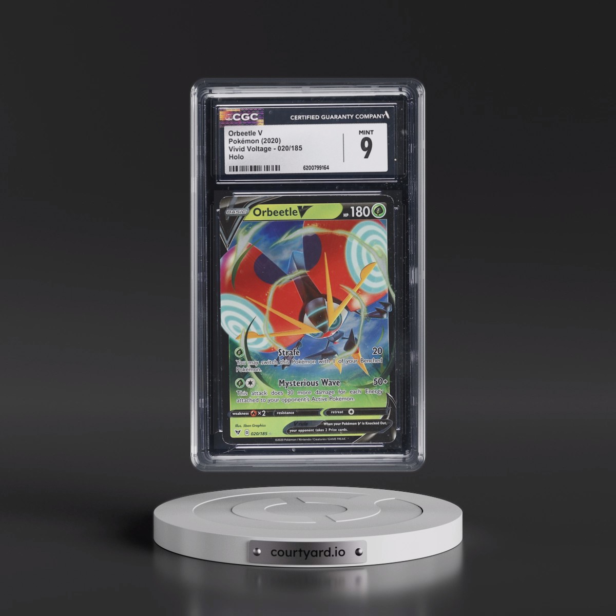 2020 Vivid Voltage Orbeetle V - Holo #020/185 CGC 9