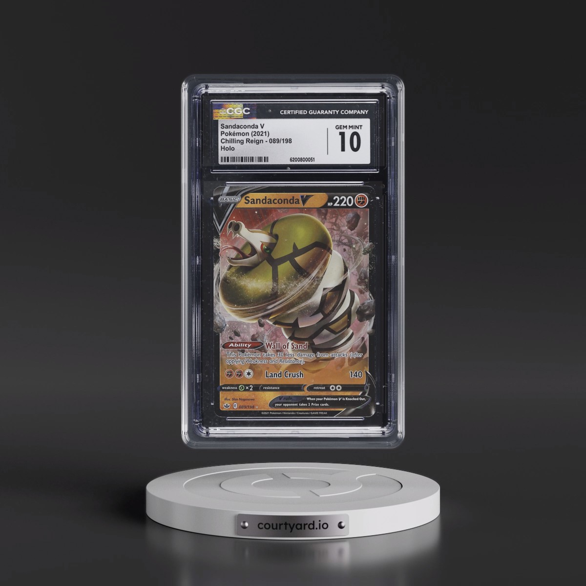 2021 Chilling Reign Sandaconda V - Holo #089/198 CGC 10
