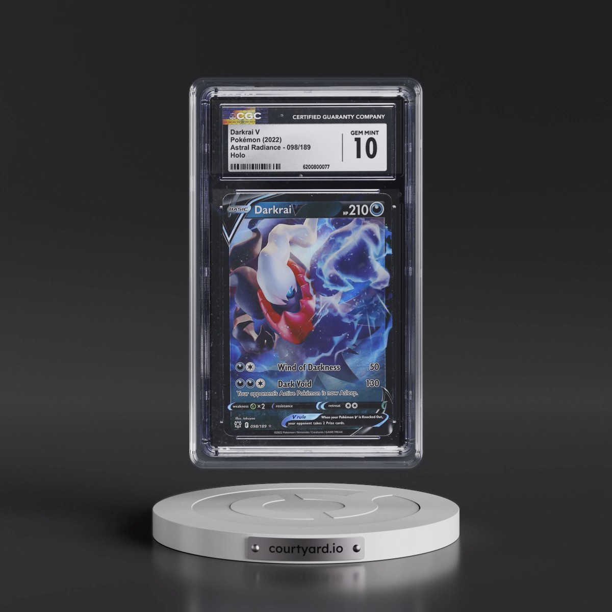 Astral Radiance Darkrai V - Holo #098/189 CGC 10