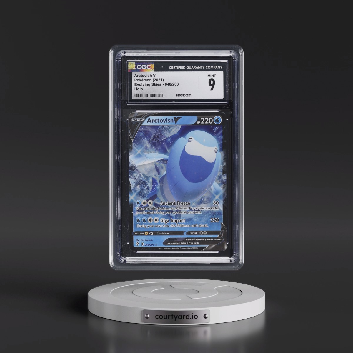 2021 Evolving Skies #048/203 Arctovish V - Holo (CGC 9 MINT)