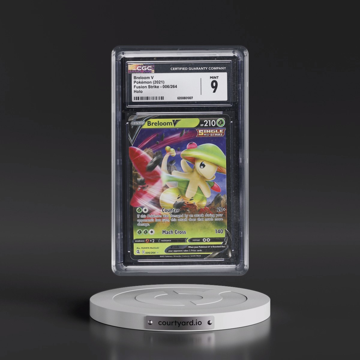 2019 Fusion Strike #006/264 Breloom V - Holo (CGC 9 MINT)