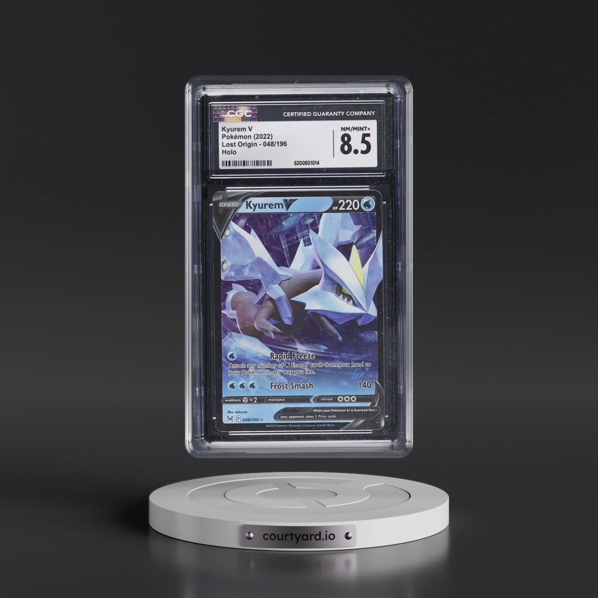 2022 Lost Origin #048/196 Kyurem V - Holo (CGC 8.5 NM-MT+)