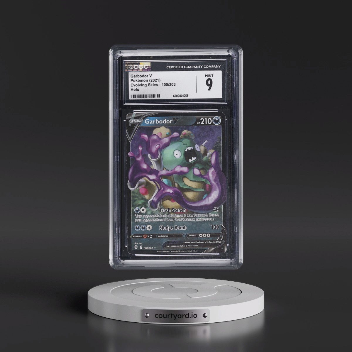 2021 Evolving Skies #100/203 Garbodor V - Holo (CGC 9 MINT)
