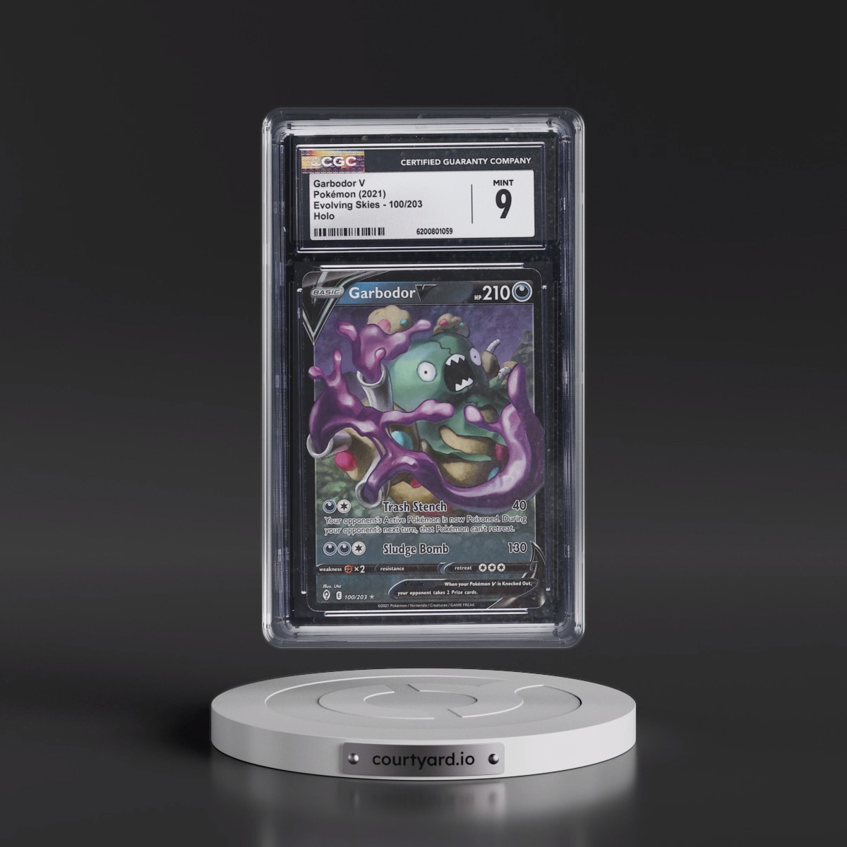 2021 Evolving Skies #100/203 Garbodor V - Holo (CGC 9 MINT)