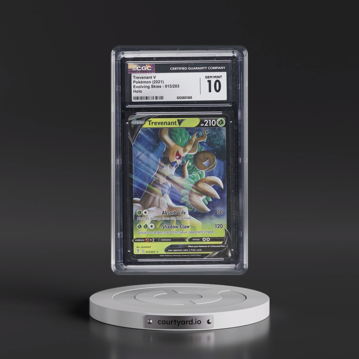 2021 Evolving Skies #013/203 Trevenant V - Holo (CGC 10 GEM MINT)