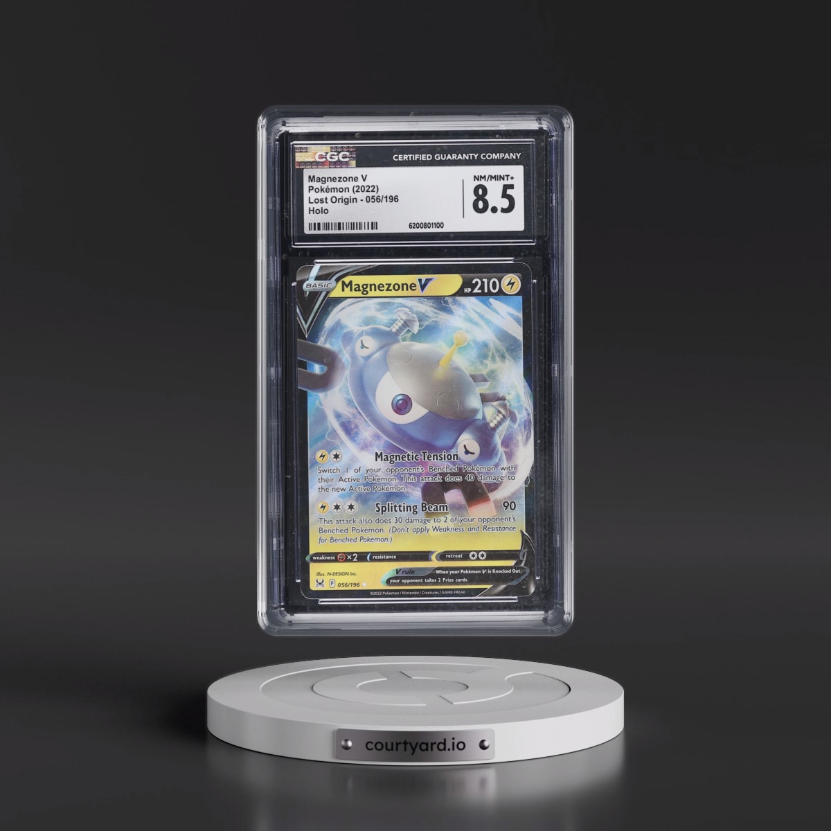 2022 Lost Origin #056/196 Magnezone V - Holo (CGC 8.5 NM-MT+)