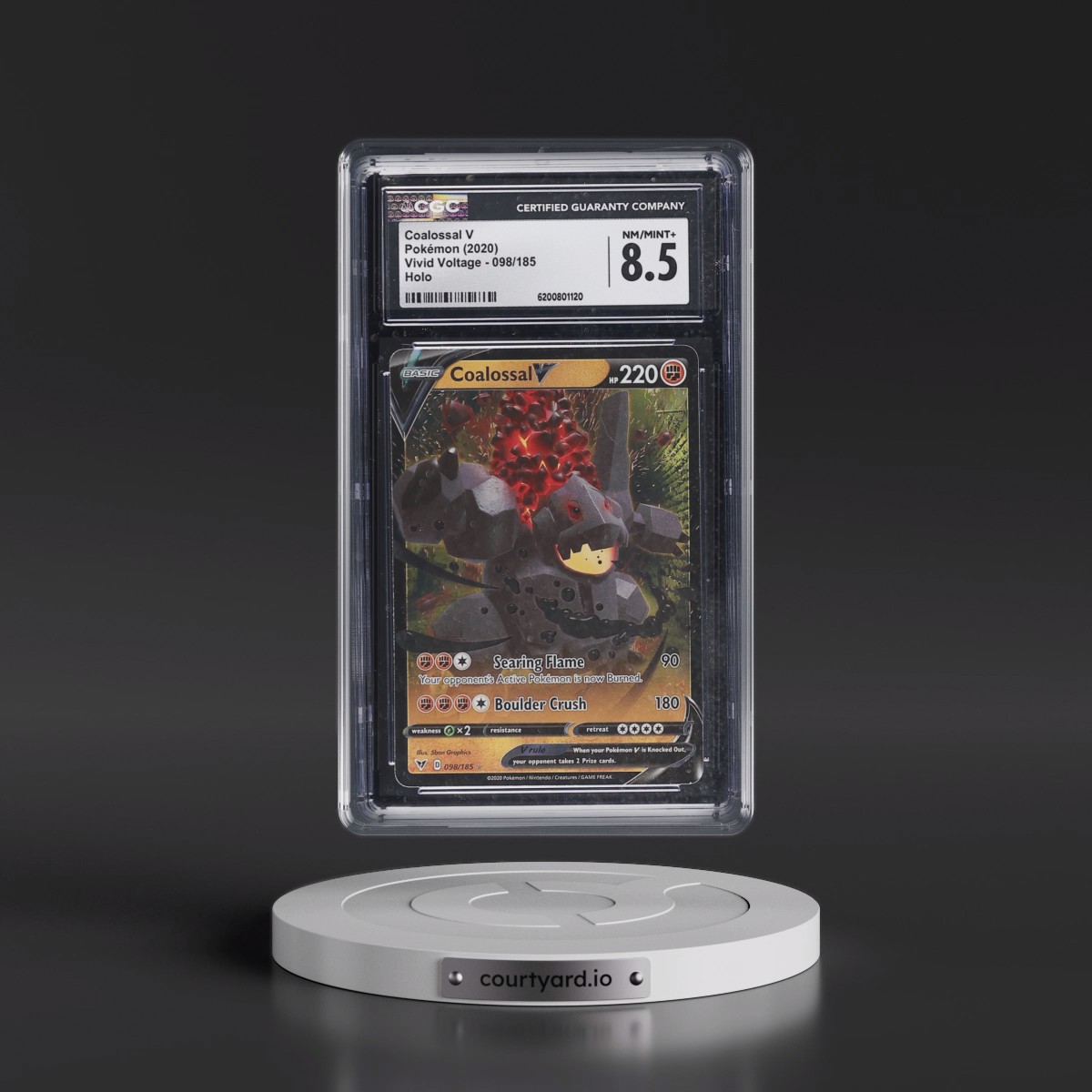 2020 Vivid Voltage #098/185 Coalossal V - Holo (CGC 8.5 NM-MT+)