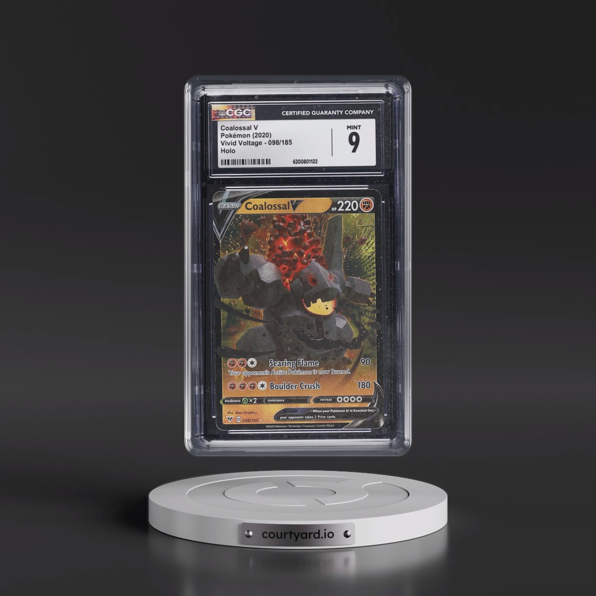 2020 Vivid Voltage #098/185 Coalossal V - Holo (CGC 9 MINT)