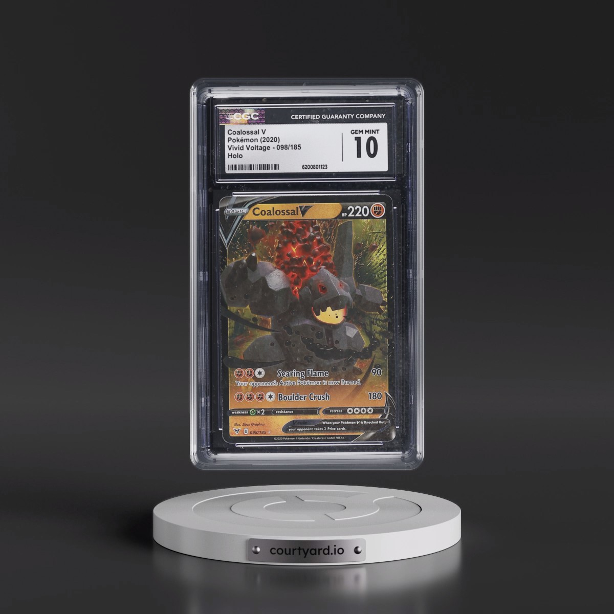 2020 Vivid Voltage #098/185 Coalossal V - Holo (CGC 10 GEM MINT)