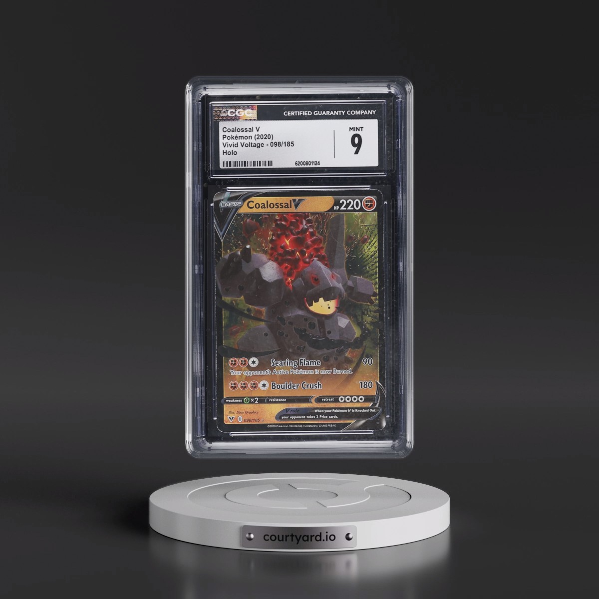 2020 Vivid Voltage #098/185 Coalossal V - Holo (CGC 9 MINT)