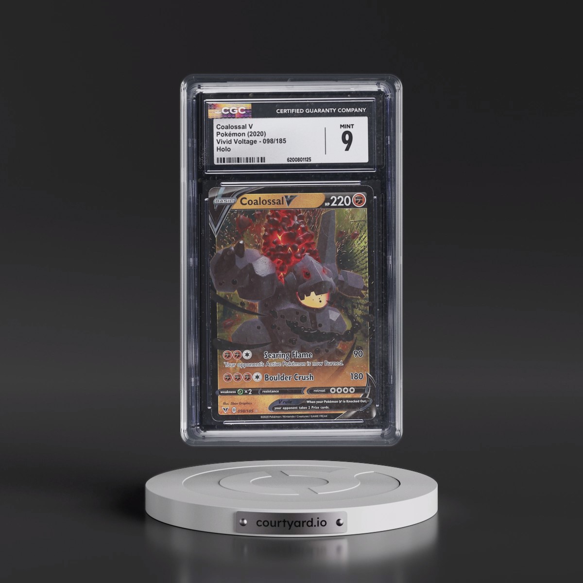 2020 Vivid Voltage #098/185 Coalossal V - Holo (CGC 9 MINT)
