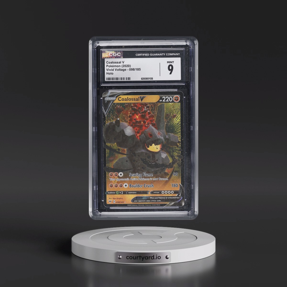2020 Vivid Voltage #098/185 Coalossal V - Holo (CGC 9 MINT)