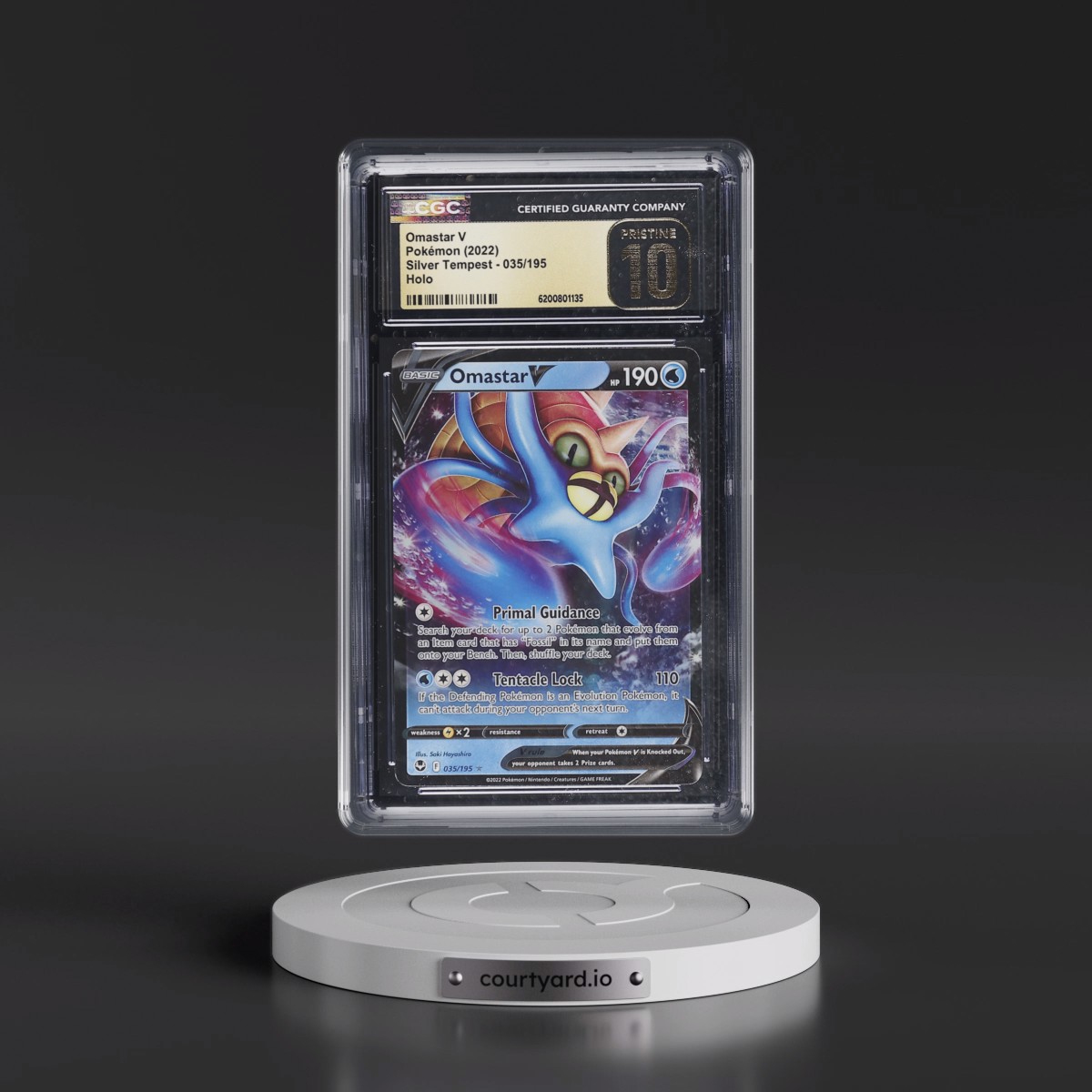 2022 Silver Tempest #035/195 Omastar V - Holo (CGC 10 PRISTINE)
