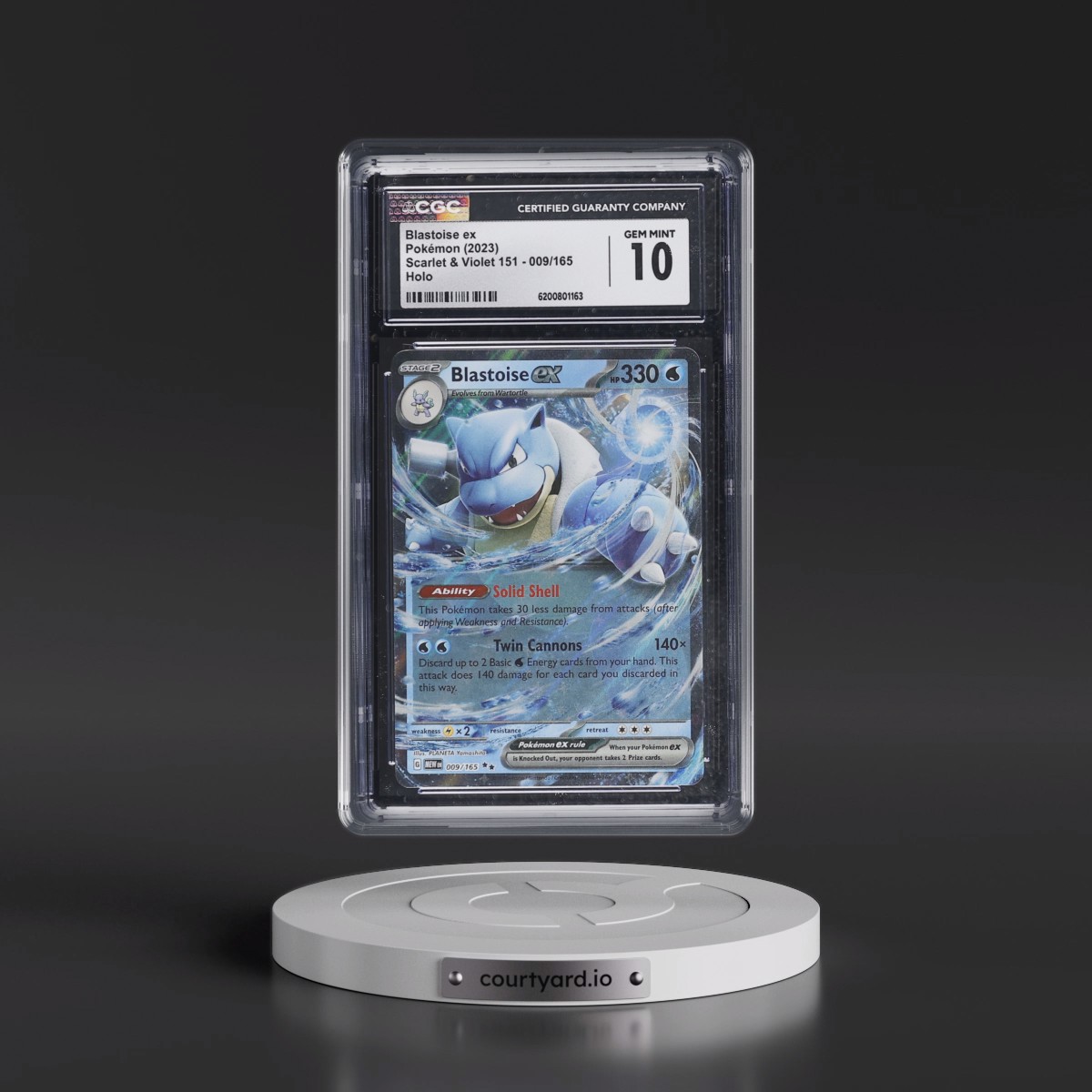 2023 Scarlet & Violet 151 - MEW EN #009/165 Blastoise ex - Holo (CGC 10 GEM MINT)