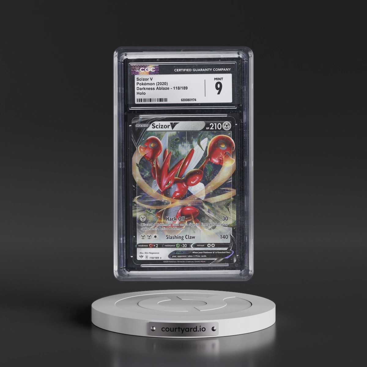 2020 Darkness Ablaze #118/189 Scizor V - Holo (CGC 9 MINT)