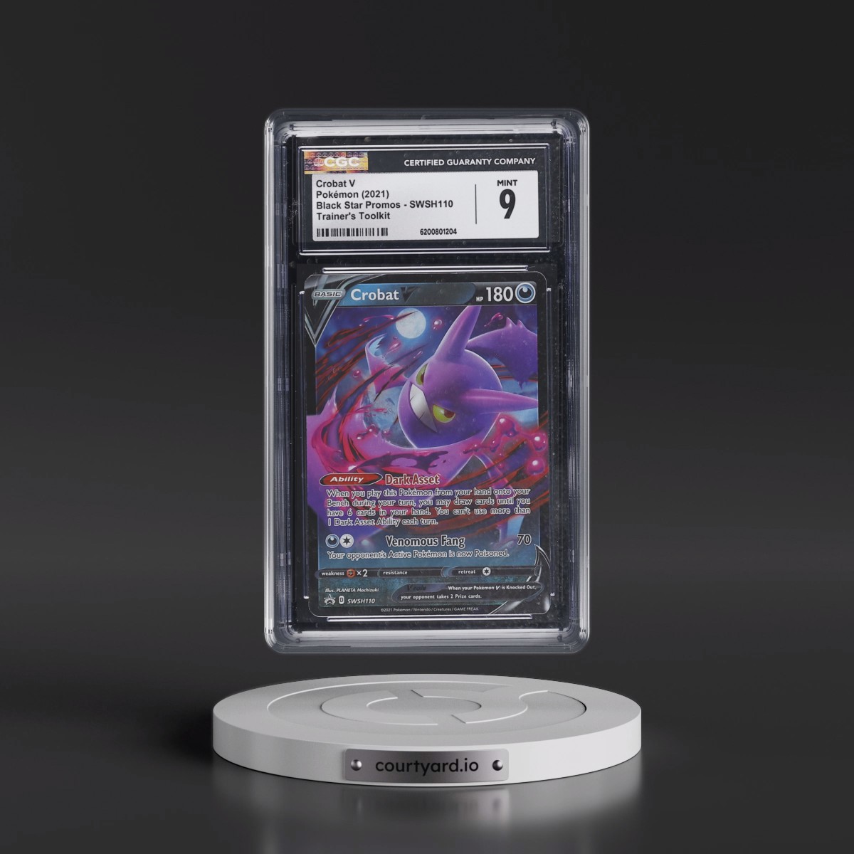 2017 Black Star Promos - Sword & Shield #SWSH110 Crobat V - Trainer's Toolkit (Holo) (CGC 9 MINT)
