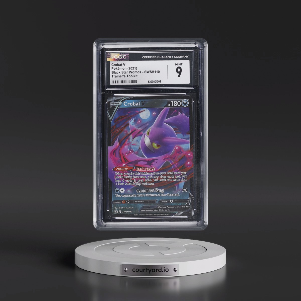 2017 Black Star Promos - Sword & Shield #SWSH110 Crobat V - Trainer's Toolkit (Holo) (CGC 9 MINT)
