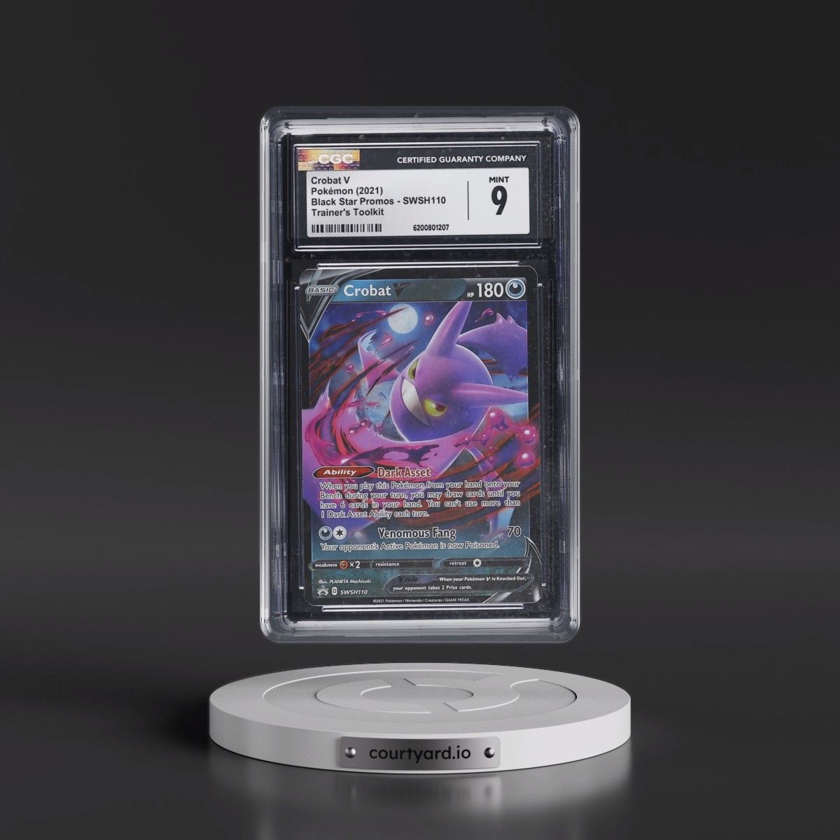 2017 Black Star Promos - Sword & Shield #SWSH110 Crobat V - Trainer's Toolkit (Holo) (CGC 9 MINT)