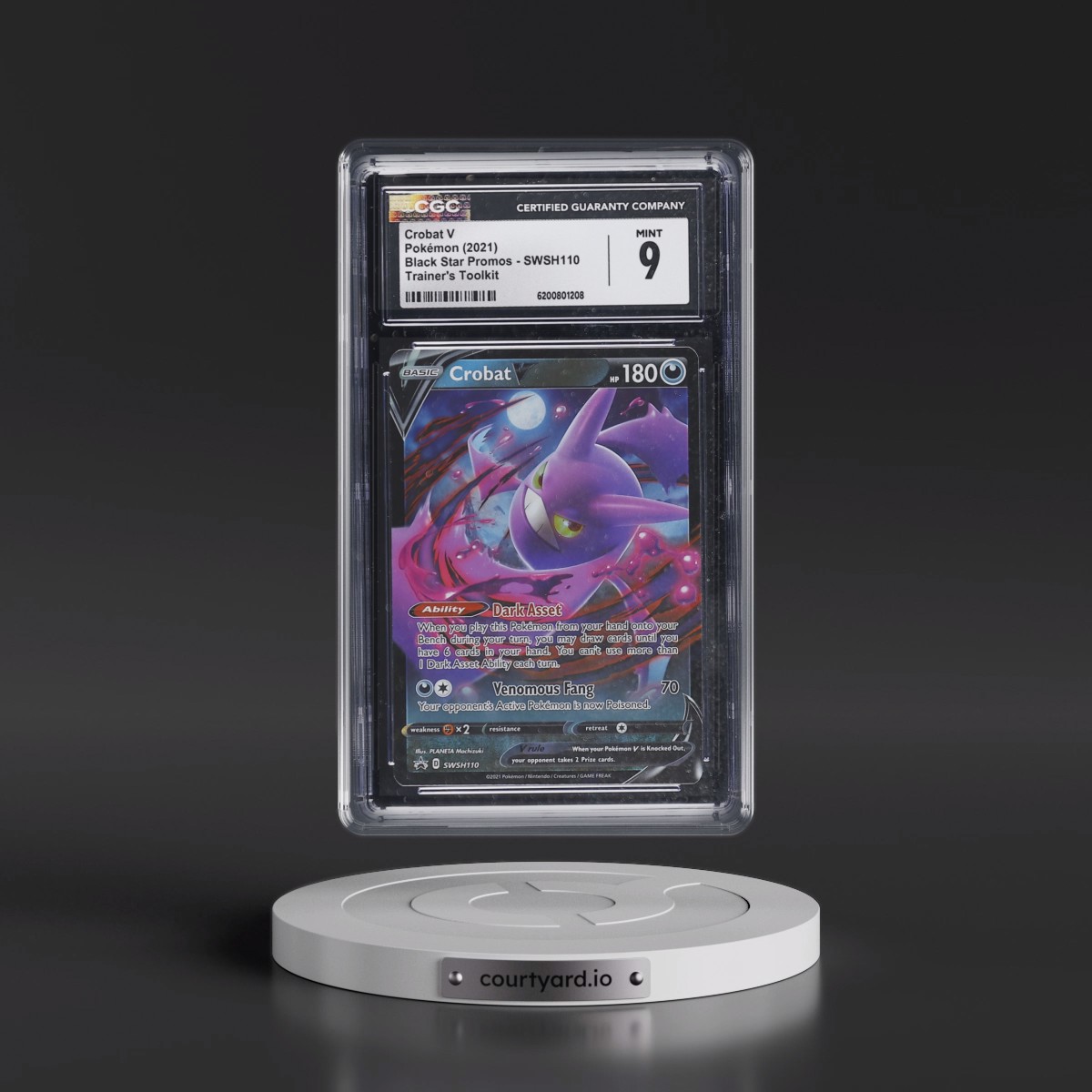 2017 Black Star Promos - Sword & Shield #SWSH110 Crobat V - Trainer's Toolkit (Holo) (CGC 9 MINT)