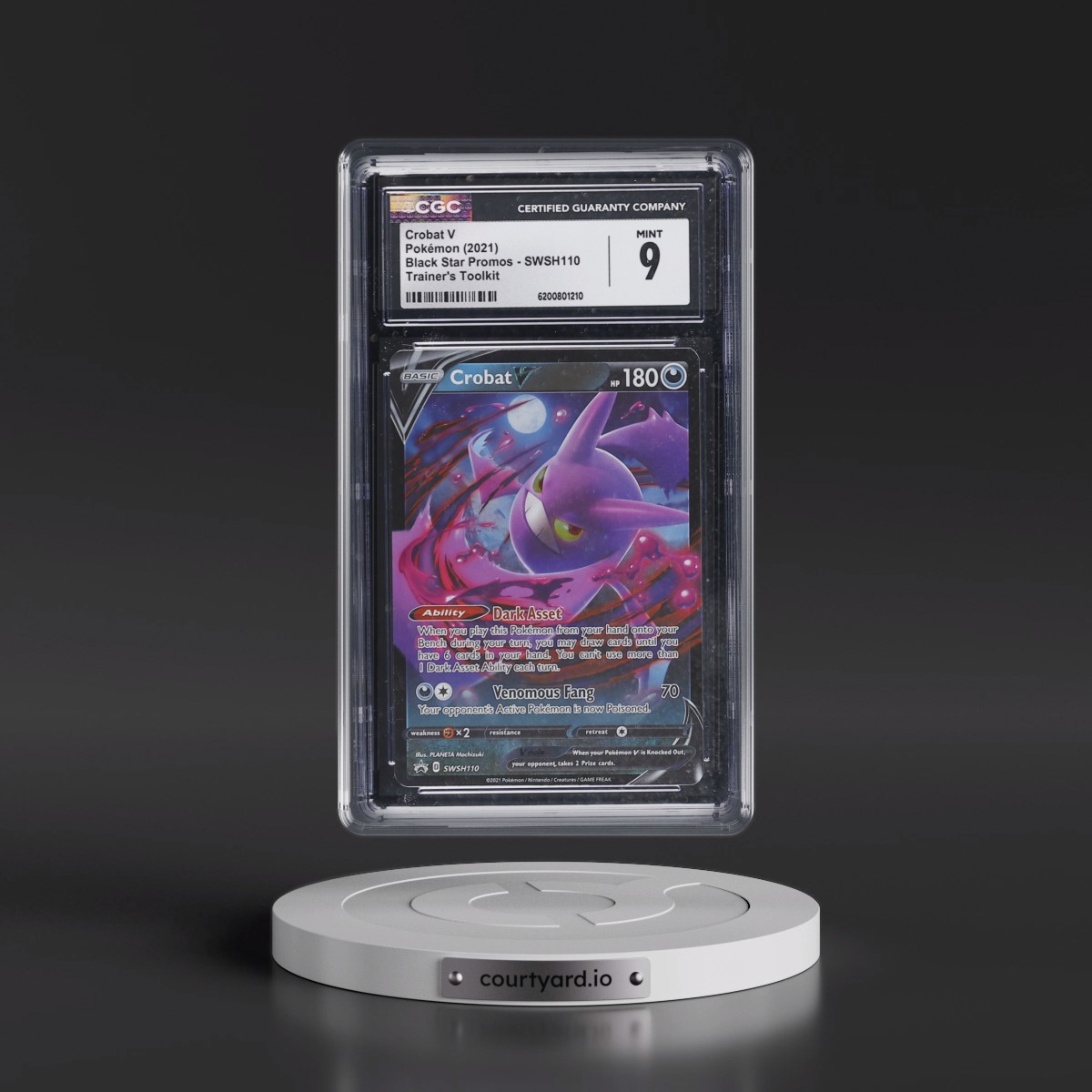 2017 Black Star Promos - Sword & Shield #SWSH110 Crobat V - Trainer's Toolkit (Holo) (CGC 9 MINT)