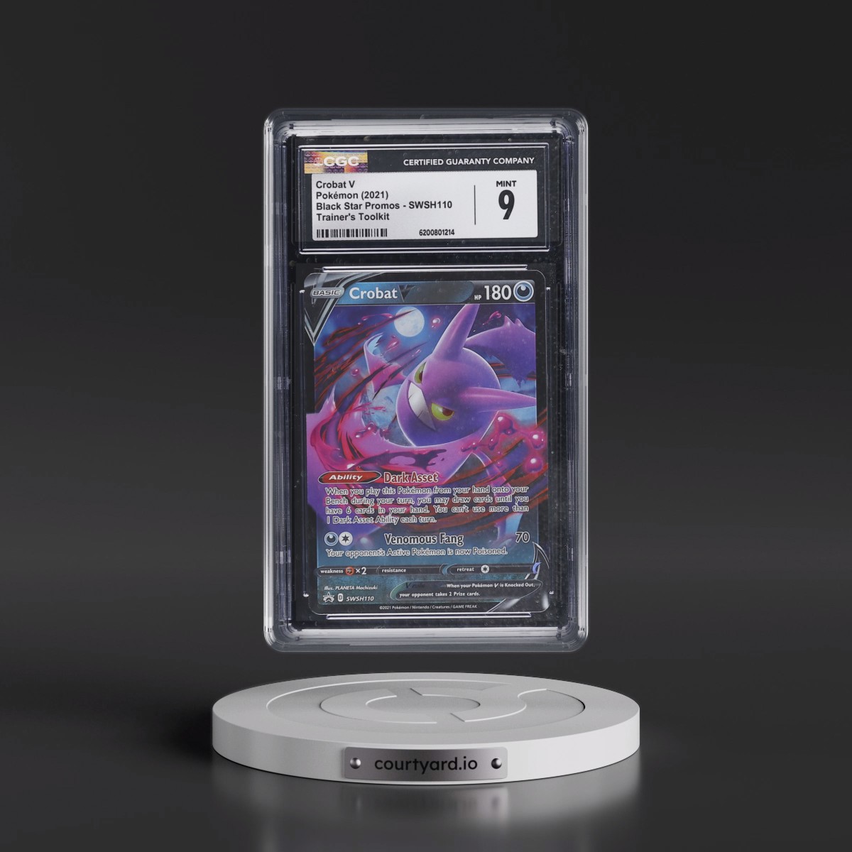 2017 Black Star Promos - Sword & Shield #SWSH110 Crobat V - Trainer's Toolkit (Holo) (CGC 9 MINT)