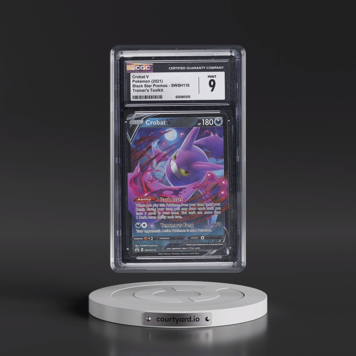 2017 Black Star Promos - Sword & Shield #SWSH110 Crobat V - Trainer's Toolkit (Holo) (CGC 9 MINT)