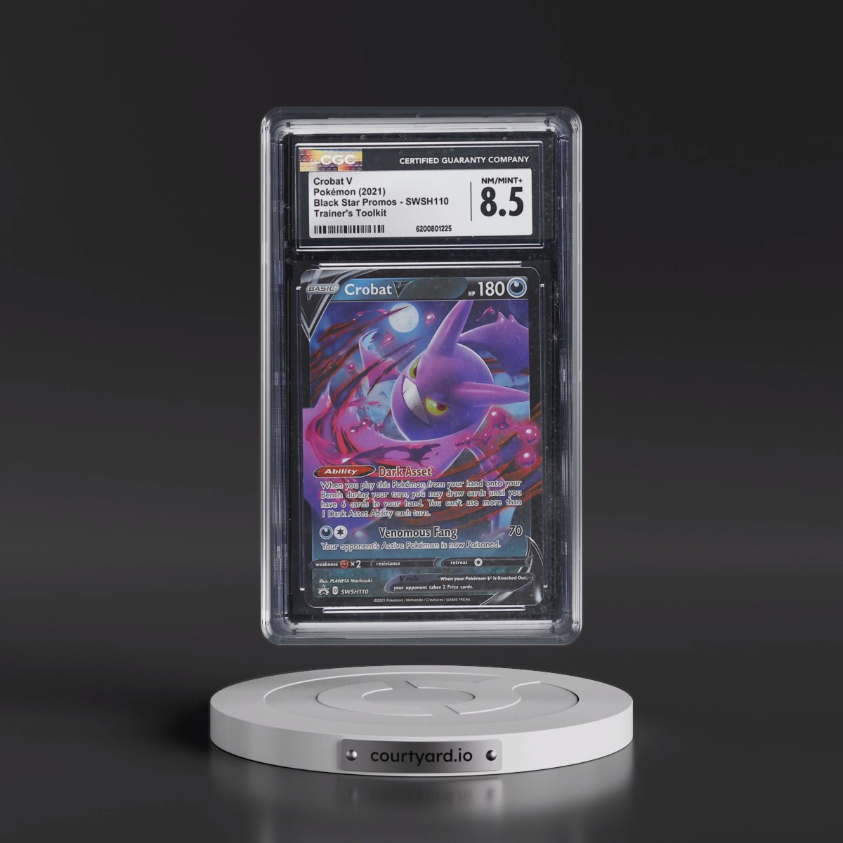 2017 Black Star Promos - Sword & Shield #SWSH110 Crobat V - Trainer's Toolkit (Holo) (CGC 8.5 NM-MT+)