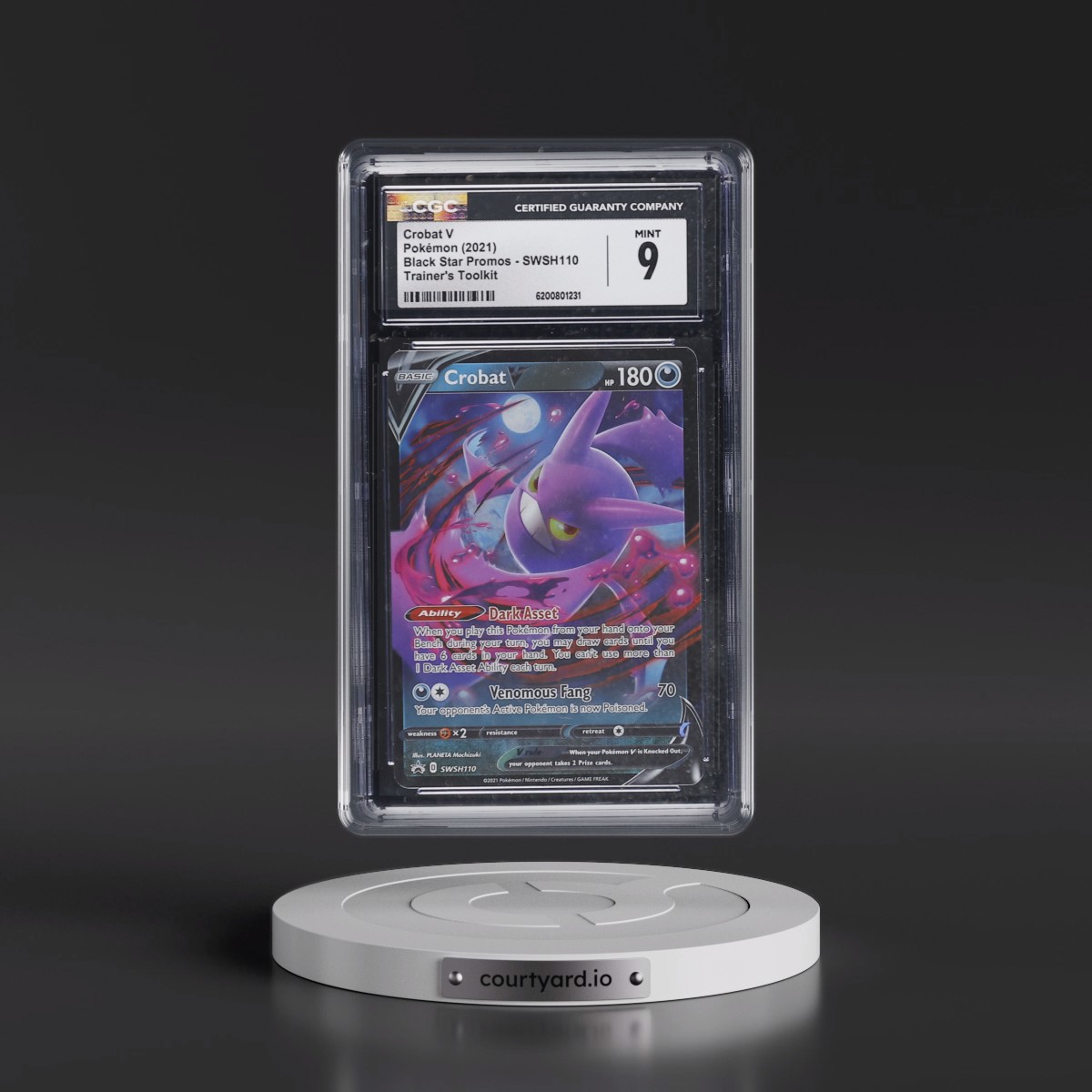 2017 Black Star Promos - Sword & Shield #SWSH110 Crobat V - Trainer's Toolkit (Holo) (CGC 9 MINT)