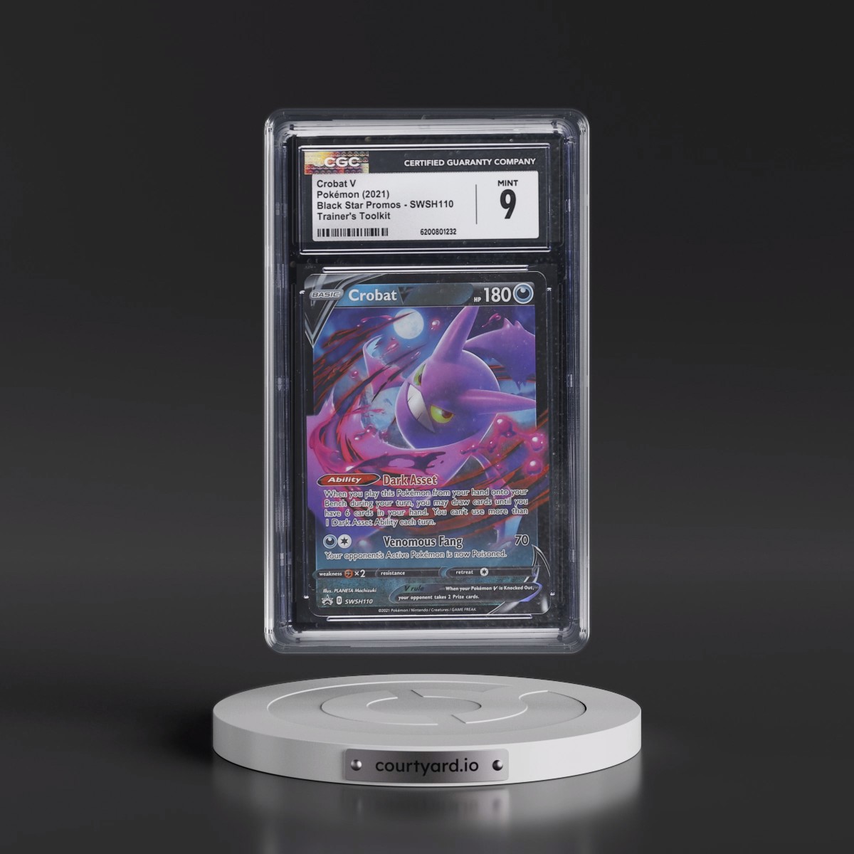 2017 Black Star Promos - Sword & Shield #SWSH110 Crobat V - Trainer's Toolkit (Holo) (CGC 9 MINT)