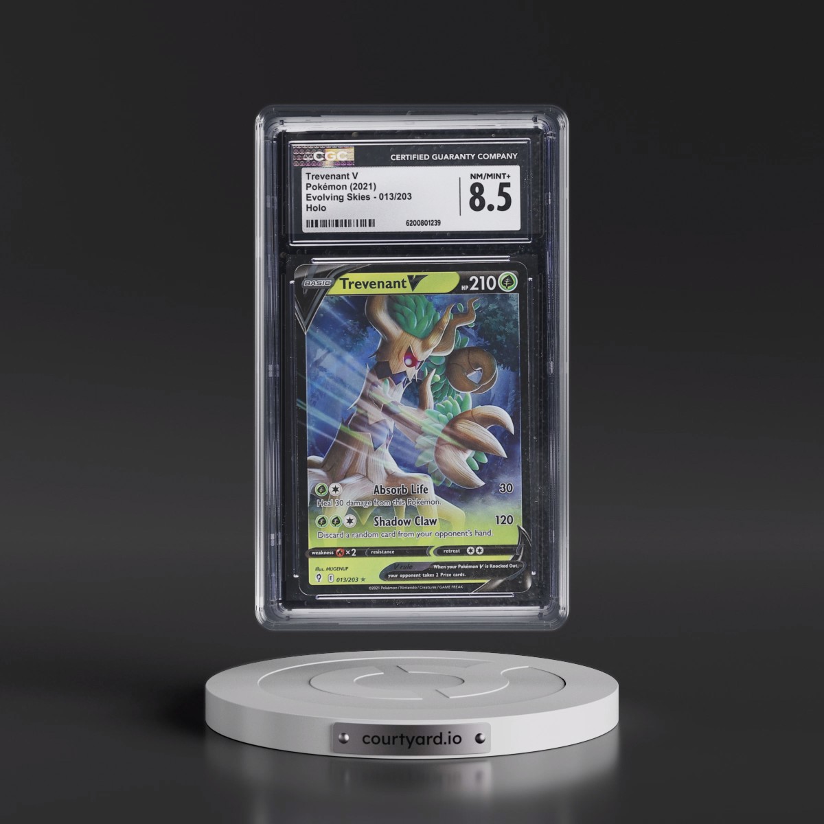 2021 Evolving Skies #013/203 Trevenant V - Holo (CGC 8.5 NM-MT+)
