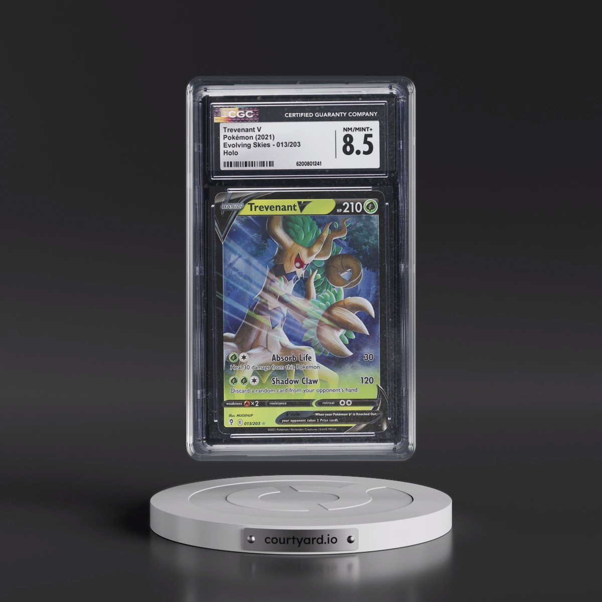 2021 Evolving Skies #013/203 Trevenant V - Holo (CGC 8.5 NM-MT+)