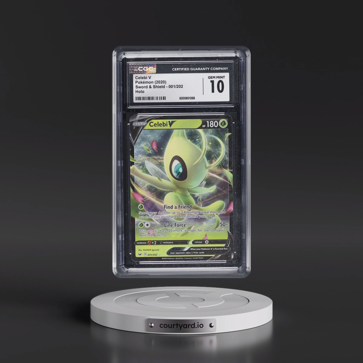 2020 Sword & Shield #001/202 Celebi V - Holo (CGC 10 GEM MINT)