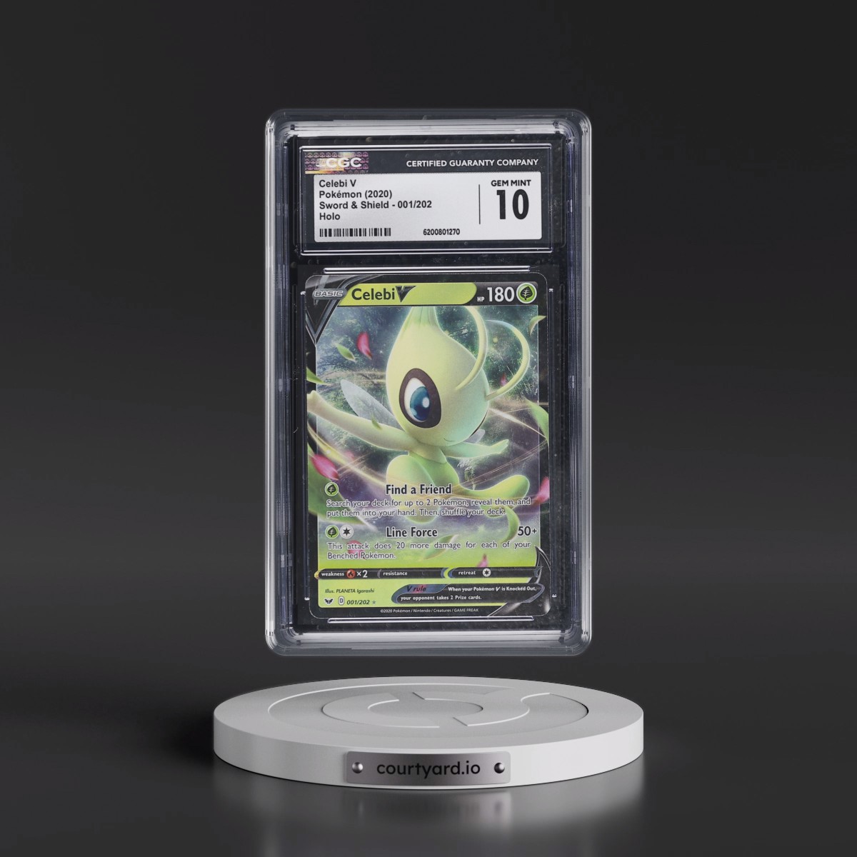 2020 Sword & Shield #001/202 Celebi V - Holo (CGC 10 GEM MINT)