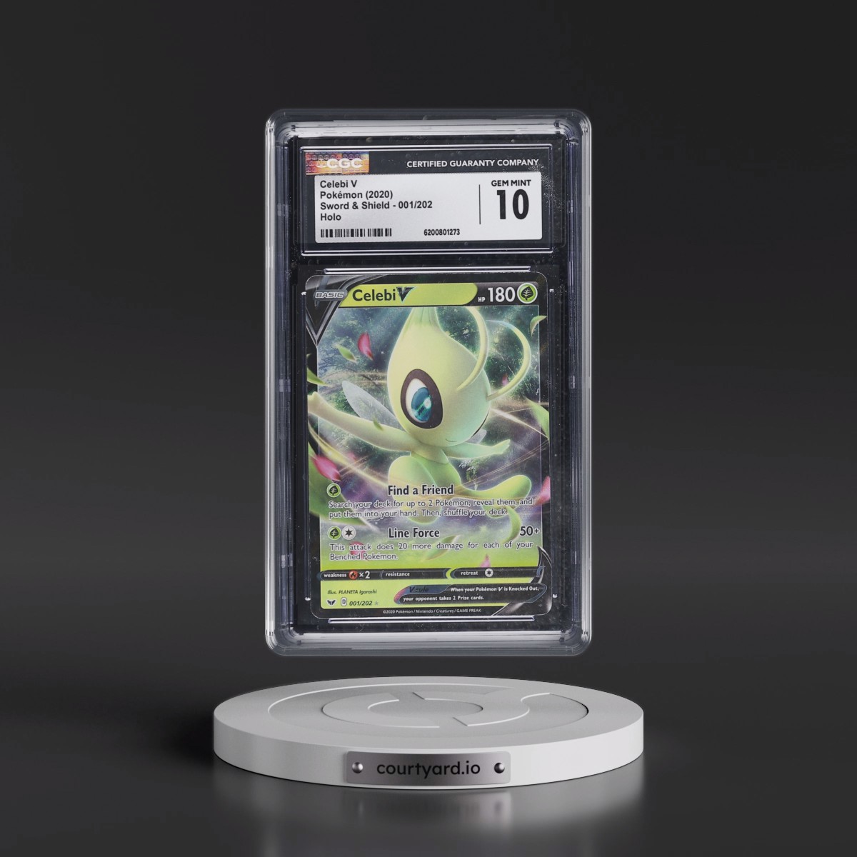 2020 Sword & Shield #001/202 Celebi V - Holo (CGC 10 GEM MINT)