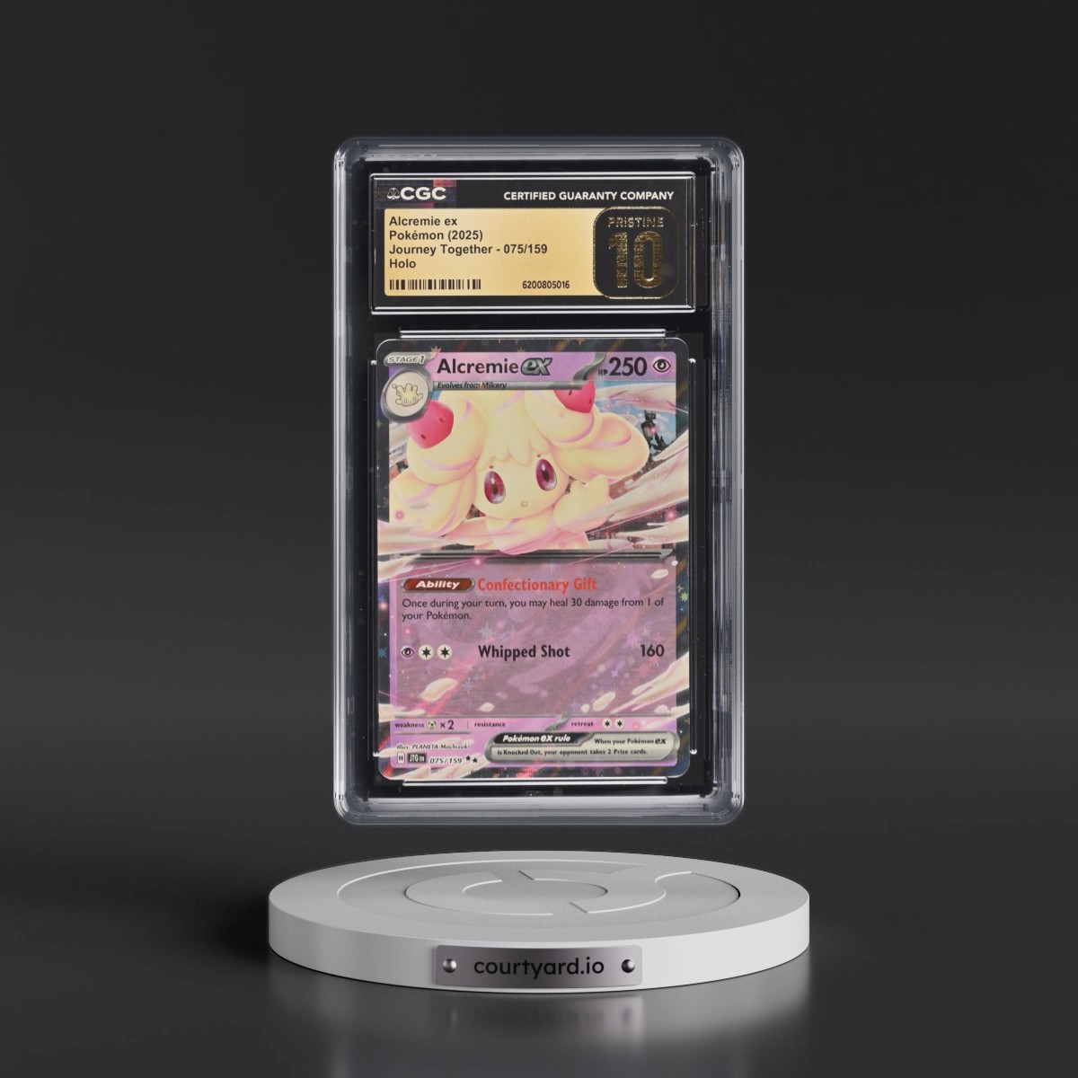 2024 Journey Together - JTG EN #075/159 Alcremie ex - Holo (CGC 10 PRISTINE)
