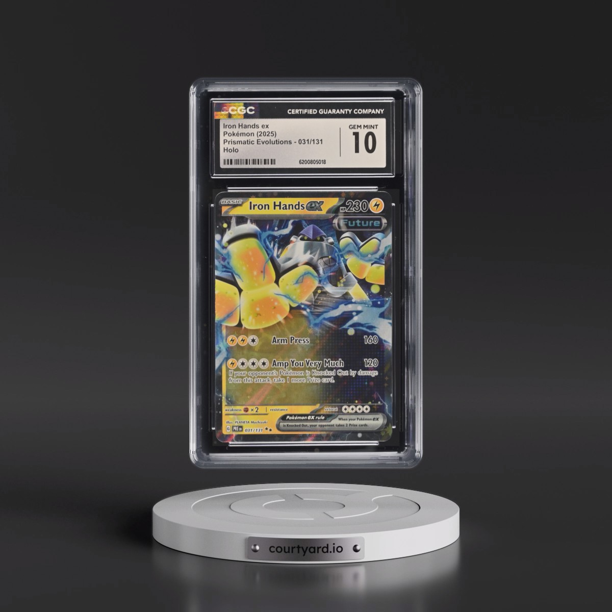 2024 Prismatic Evolutions - PRE EN #031/131 Iron Hands ex - Holo (CGC 10 GEM MINT)