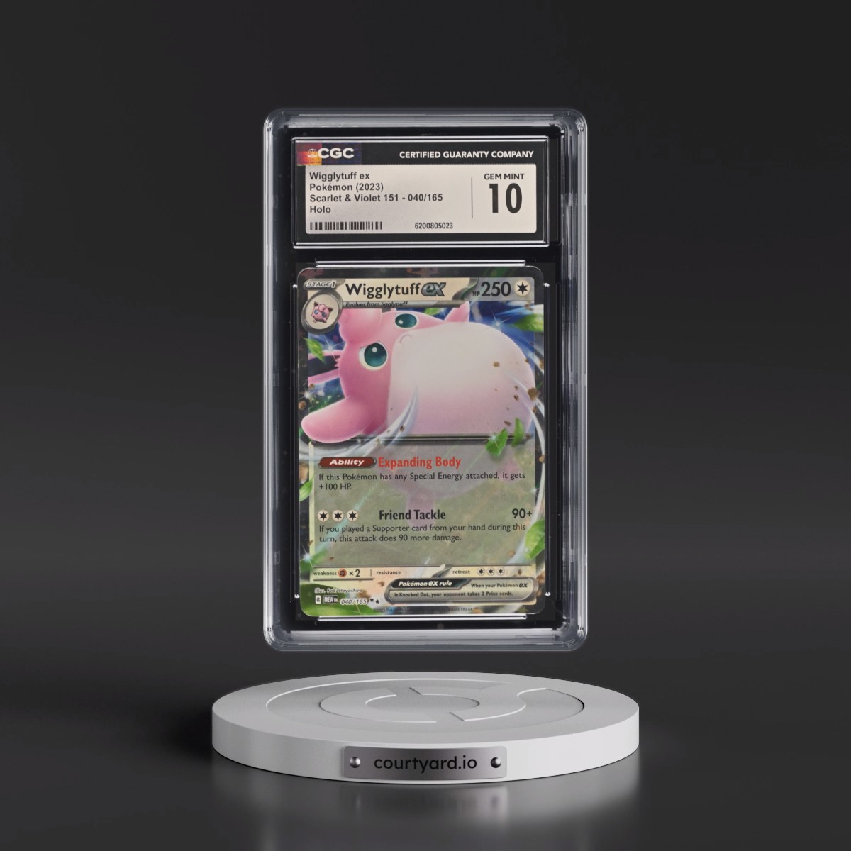 2023 Scarlet & Violet 151 - MEW EN #040/165 Wigglytuff ex - Holo (CGC 10 GEM MINT)