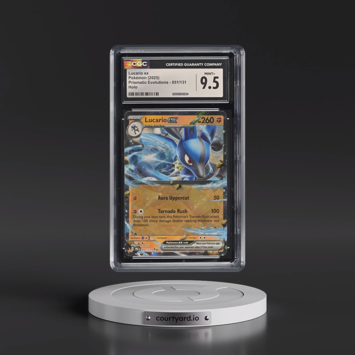 2024 Prismatic Evolutions - PRE EN #051/131 Lucario ex - Holo (CGC 9.5 MINT+)