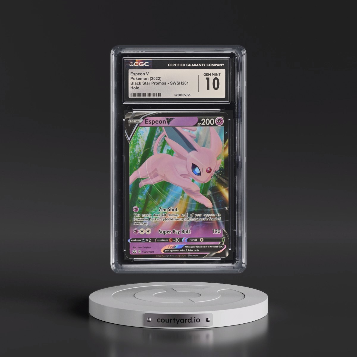 2017 Black Star Promos - Sword & Shield #SWSH201 Espeon V - Holo (CGC 10 GEM MINT)