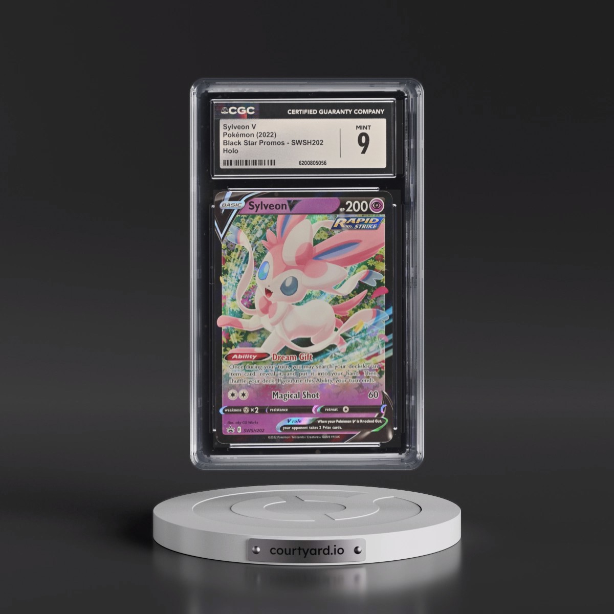2017 Black Star Promos - Sword & Shield #SWSH202 Sylveon V - Holo (CGC 9 MINT)