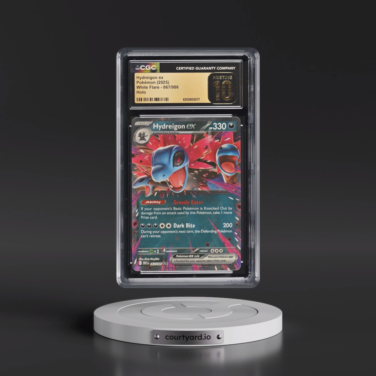 2025 White Flare - WHT EN #067/086 Hydreigon ex - Holo (CGC 10 PRISTINE)