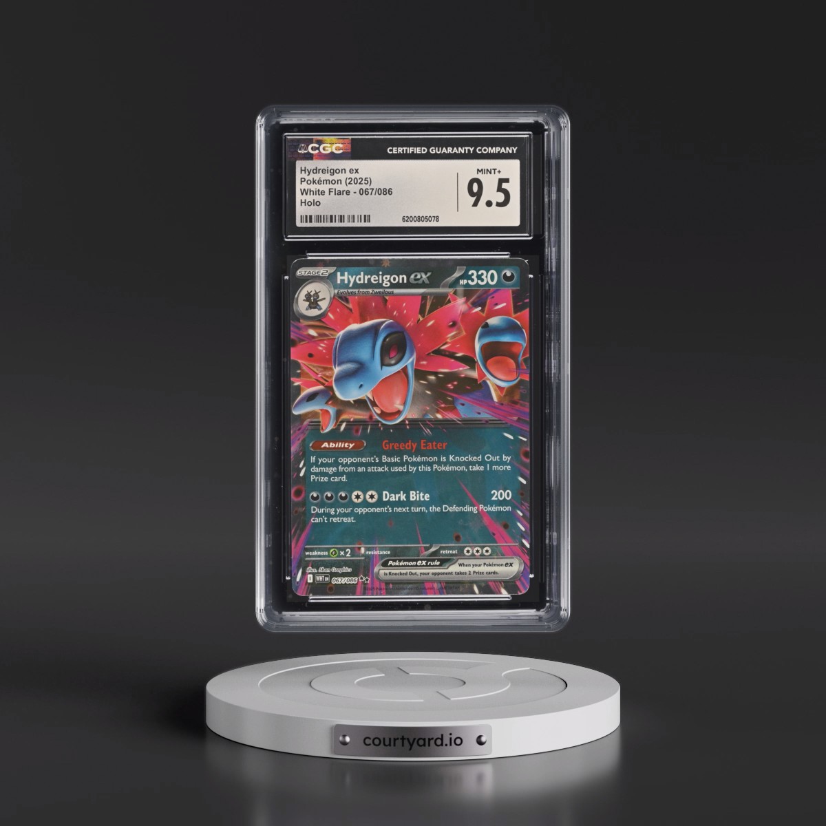 2025 White Flare - WHT EN #067/086 Hydreigon ex - Holo (CGC 9.5 MINT+)