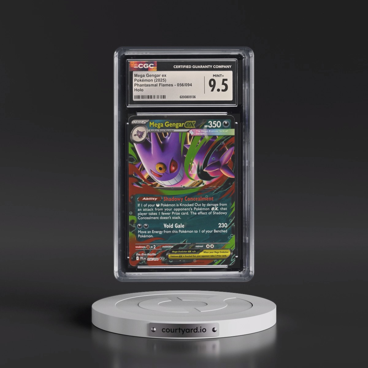 2025 Phantasmal Flames - PFL EN #056/094 Mega Gengar ex - Holo (CGC 9.5 MINT+)