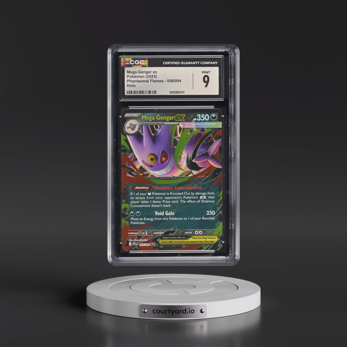 2025 Phantasmal Flames - PFL EN #056/094 Mega Gengar ex - Holo (CGC 9 MINT)