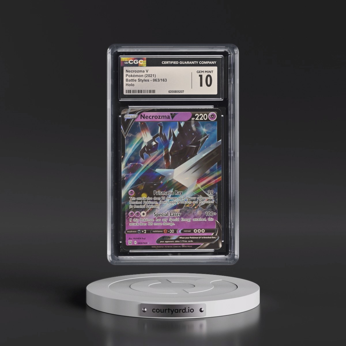 2021 Battle Styles #063/163 Necrozma V - Holo (CGC 10 GEM MINT)