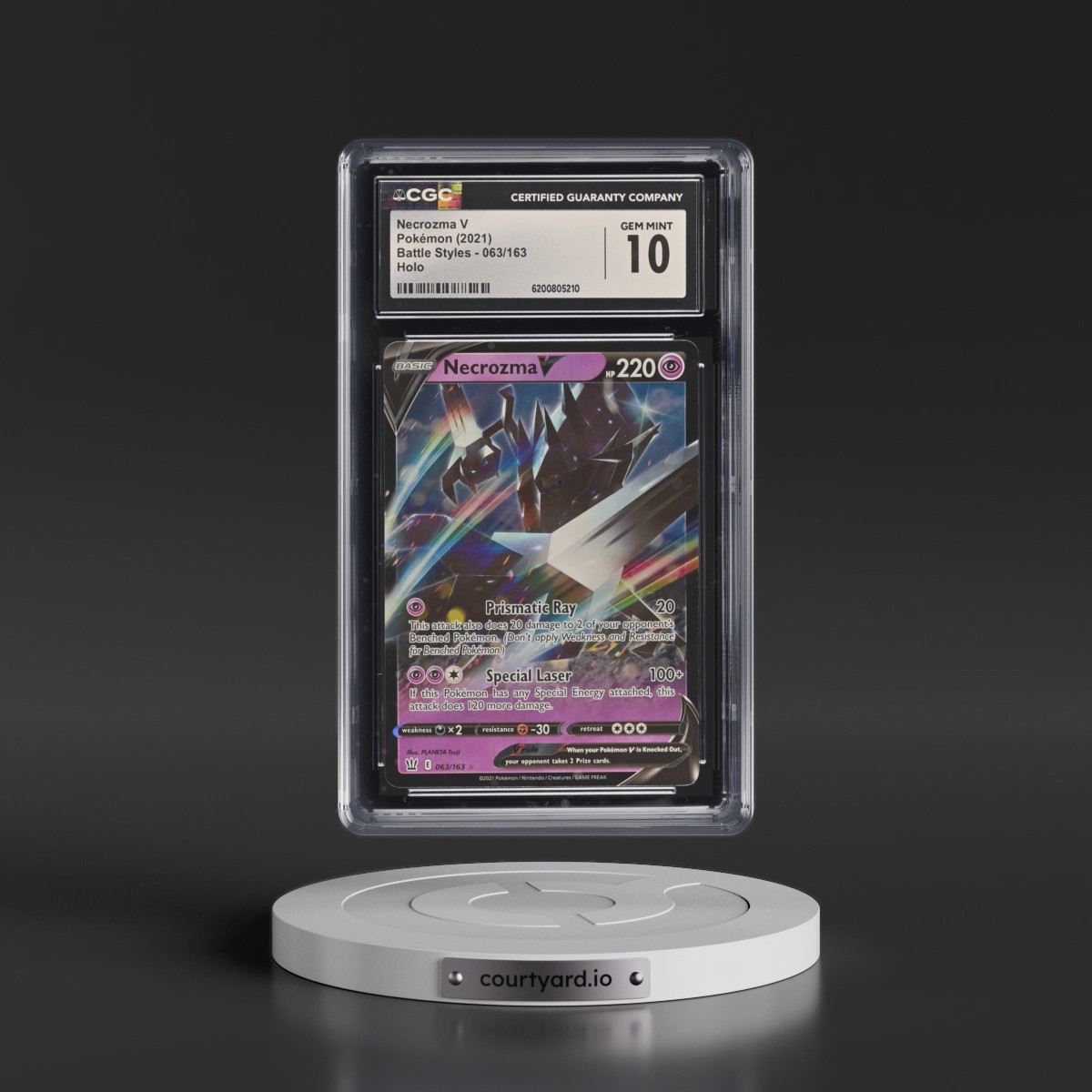 2021 Battle Styles #063/163 Necrozma V - Holo (CGC 10 GEM MINT)
