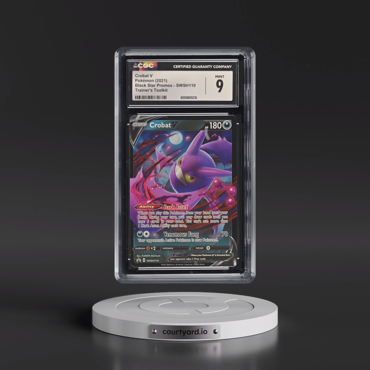 2017 Black Star Promos - Sword & Shield #SWSH110 Crobat V - Trainer's Toolkit (Holo) (CGC 9 MINT)