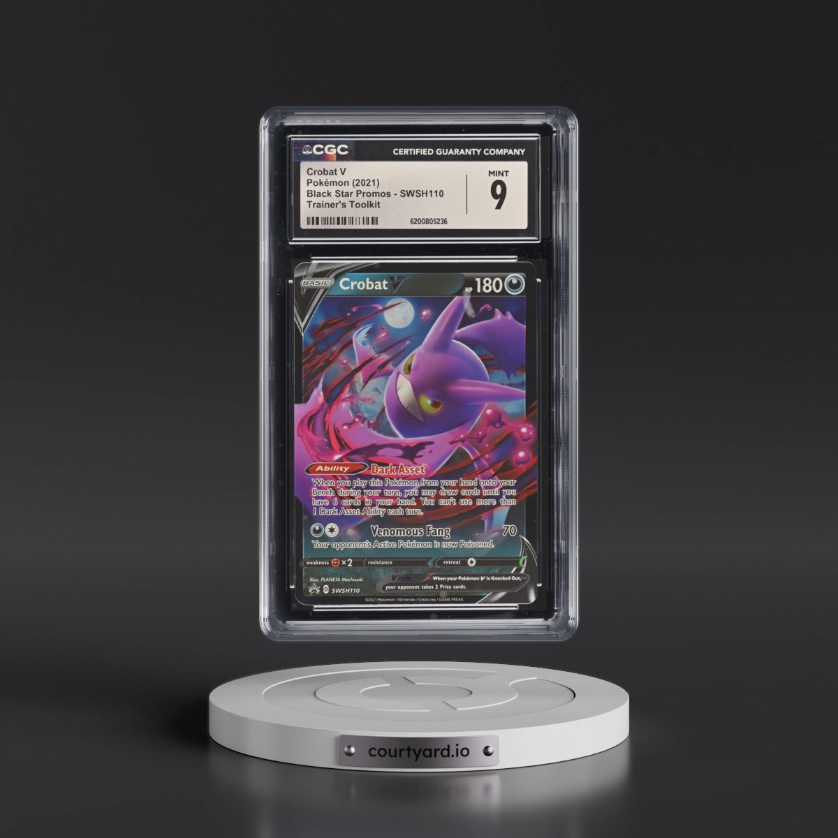 2017 Black Star Promos - Sword & Shield #SWSH110 Crobat V - Trainer's Toolkit (Holo) (CGC 9 MINT)