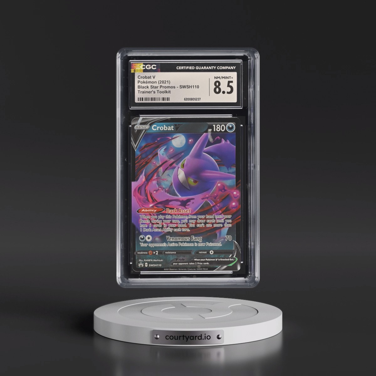 2017 Black Star Promos - Sword & Shield #SWSH110 Crobat V - Trainer's Toolkit (Holo) (CGC 8.5 NM-MT+)