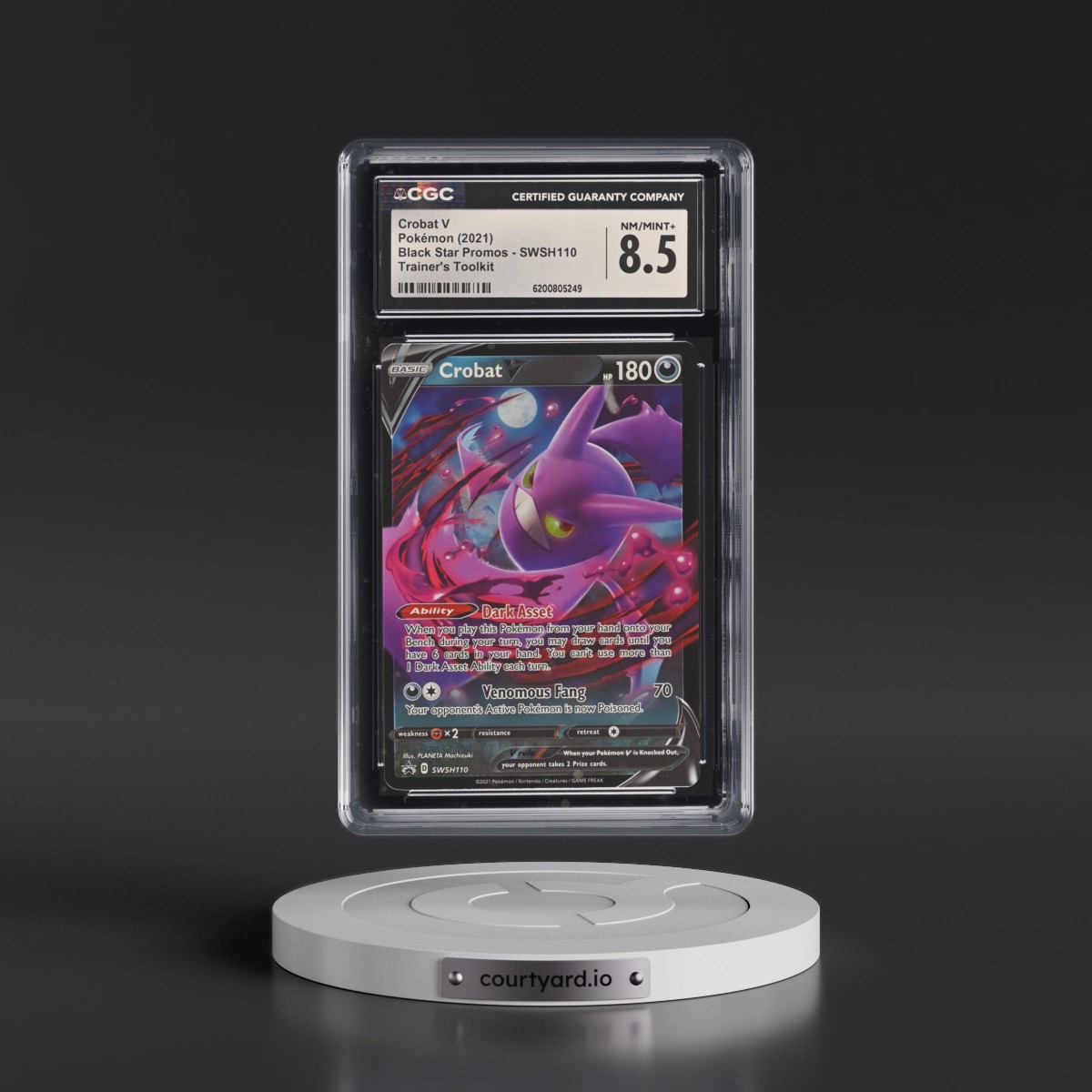 2017 Black Star Promos - Sword & Shield #SWSH110 Crobat V - Trainer's Toolkit (Holo) (CGC 8.5 NM-MT+)
